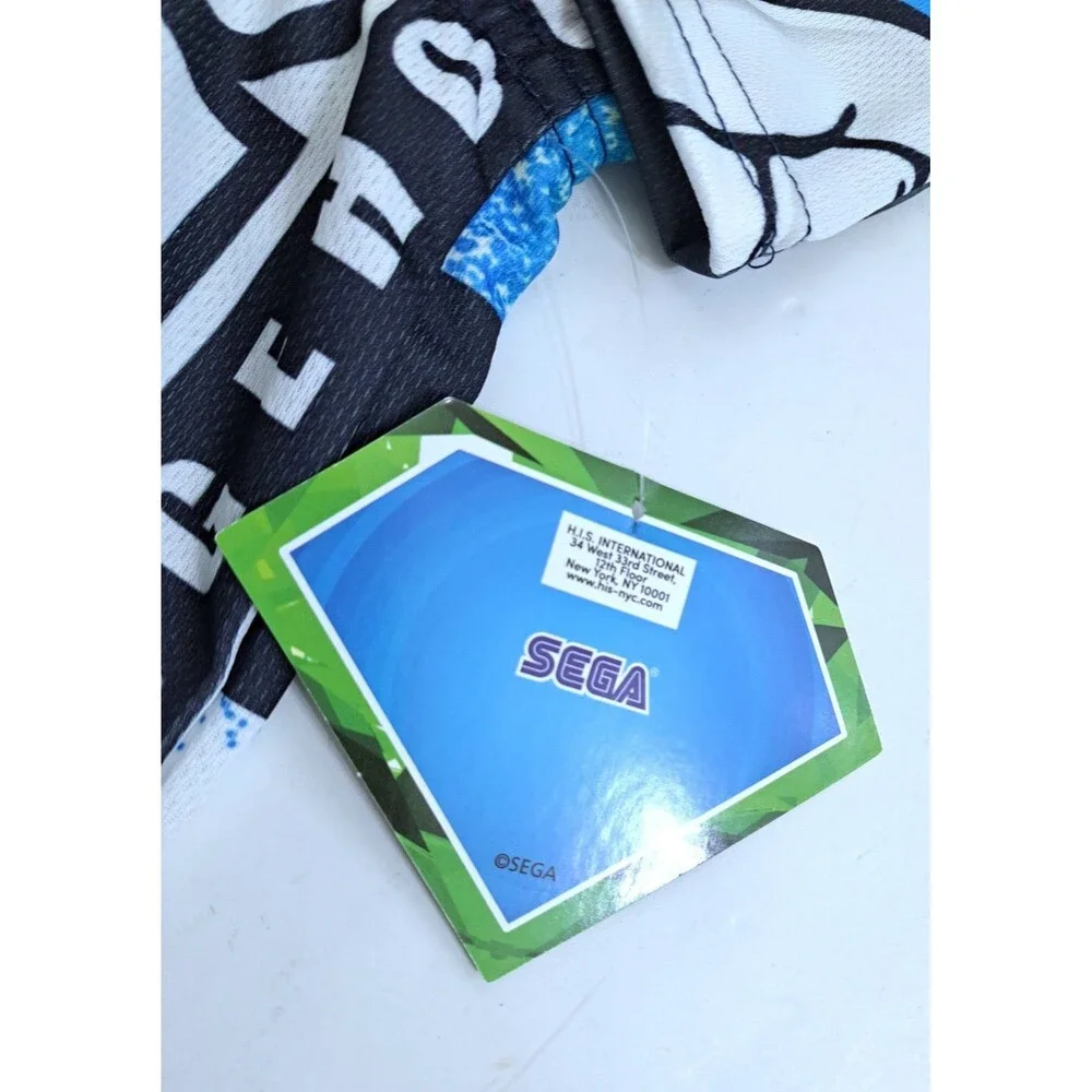 SEGA Sonic the Hedgehog 2 Piece Tank Shirt Shorts Set Size 4 Blue Black Green